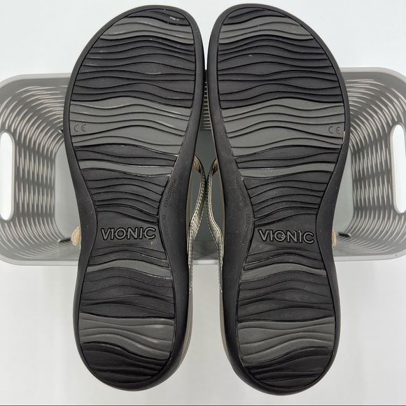 Vionic Rest Karina Metal Loop Sandals Size 10 - Picture 9 of 12